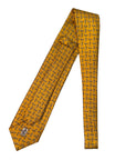 Italian Gold Print Seven Fold 100% Silk Tie TIES/CRAVATS Robert Old