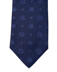 Italian three-fold Jacquard Blue Neck Tie TIES/CRAVATS Robert Old