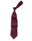 Italian Purple medallion Print Seven Fold 100% Silk Tie TIES/CRAVATS Robert Old