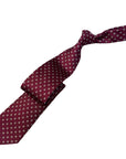 Italian Purple medallion Print Seven Fold 100% Silk Tie TIES/CRAVATS Robert Old