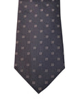 Italian three-fold Jacquard Black Neck Tie TIES/CRAVATS Robert Old