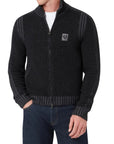 Belstaff - The Watch Charcoal Full Zip Jumper – Lambswool KNITWEAR Belstaff