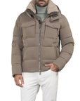 Moorer - Beige 'Alarick' Down-filled Bomber Jacket BLOUSONS MooRER
