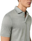 Eton - Green Filo di Scozia cotton Jacquard Polo Shirt S/S POLOS Eton