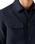 Eton - Navy Four Pocket Shirt Jacket L/S SHIRTS Eton
