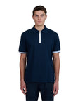 Sandbanks - Badge Logo Polo Shirt Navy S/S POLOS Sandbanks