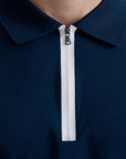Sandbanks - Badge Logo Polo Shirt Navy S/S POLOS Sandbanks