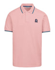 Sandbanks - Badge Logo Polo Shirt Dusty Pink S/S POLOS Sandbanks