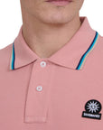 Sandbanks - Badge Logo Polo Shirt Dusty Pink S/S POLOS Sandbanks