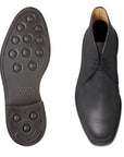 Crockett & Jones - Molton Black Rough-Out Suede Boots SHOES Crockett & Jones