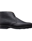 Crockett & Jones - Molton Black Rough-Out Suede Boots SHOES Crockett & Jones