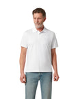 Belstaff - White Mercerised Cotton Steel Polo S/S POLOS Belstaff
