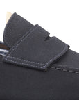 Crockett & Jones - Harvard II Navy Suede Penny Loafers City Sole SHOES Crockett & Jones