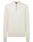 Belstaff - Kyle Polo in Silver Birch – Extra-Fine Merino Wool KNITWEAR Belstaff