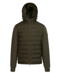 Sandbanks - Khaki Outlander Polar Fleece Hooded Hybrid Jacket