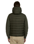 Sandbanks - Khaki Outlander Polar Fleece Hooded Hybrid Jacket
