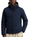 Woolrich - Pacific Jacket in Mountain Cloth Melton Blue BLOUSONS WOOLRICH