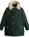 Woolrich - Arctic Parka in Ramar Cloth with Detachable Fur Trim BLOUSONS WOOLRICH