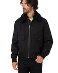 Belstaff - The Welder Wool Bomber Jacket - Black BLOUSONS Belstaff