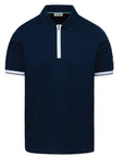 Sandbanks - Badge Logo Polo Shirt Navy S/S POLOS Sandbanks
