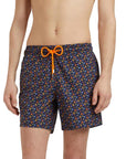 Vilebrequin - Navy 'Moorea' Micro Ronde Des Tortues Swim Shorts SWIMWEAR Vilebrequin