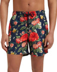 Vilebrequin - Navy 'Moorea' Flowers Swim Shorts SWIMWEAR Vilebrequin