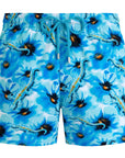Vilebrequin - Topaz Blue 'Moorise' Poppies and Geckos Swim Shorts SWIMWEAR Vilebrequin