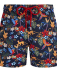 Vilebrequin - Tropical Floral Salvador 'Moorise' Stretch Short Swim Shorts