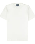 White contemporary fit Cotton Italian Crew Neck T-Shirt TEE SHIRTS Robert Old