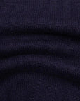 Robert Old - Dark Navy Balvenie 3 Button 4ply Cashmere Polo Sweater CASHMERE Robert Old