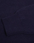 Robert Old - Dark Navy Balvenie 3 Button 4ply Cashmere Polo Sweater CASHMERE Robert Old