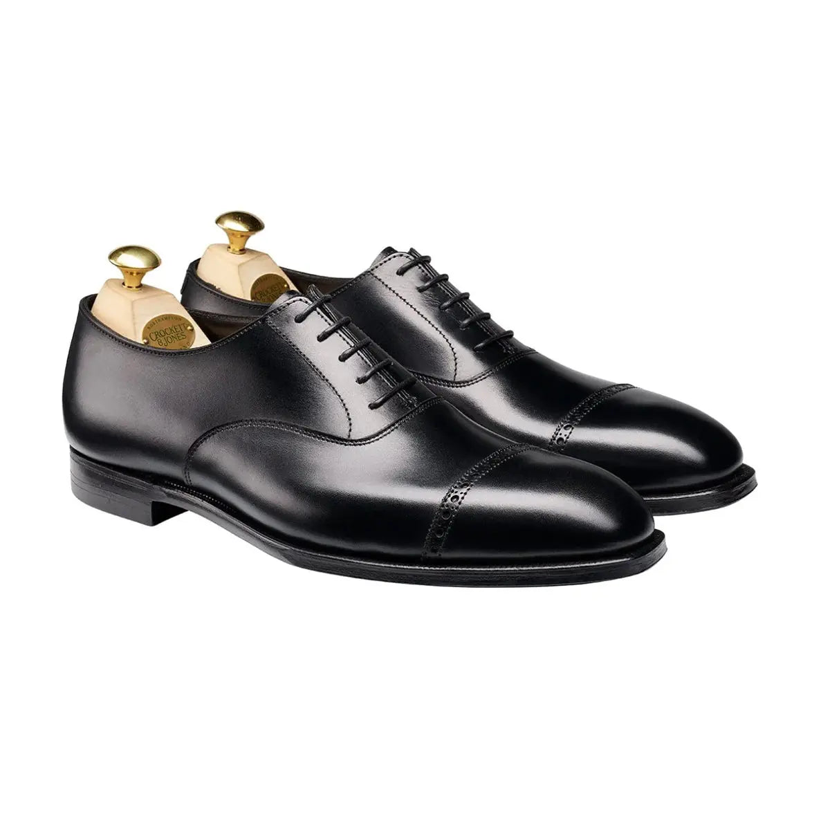 Crockett & Jones - Belgrave Hand Grade Oxford Shoes SHOES Crockett & Jones Black 6UK