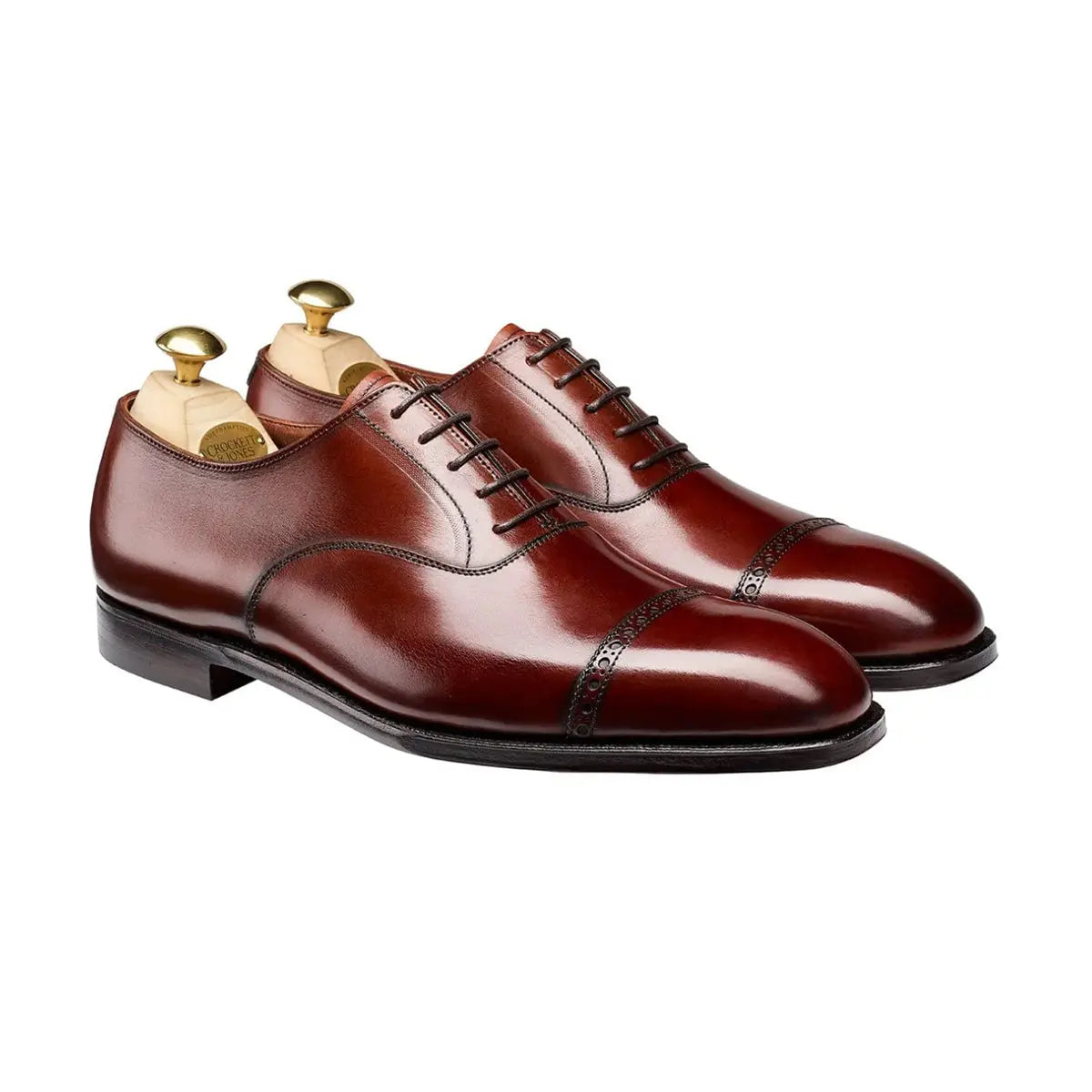 Crockett & Jones - Belgrave Hand Grade Oxford Shoes SHOES Crockett & Jones Chestnut 6UK