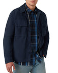 Belstaff - Dark Ink Fleet Cotton Check Shirt L/S SHIRTS Belstaff