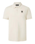 Belstaff - Silver Birch Tipped Organic Cotton Pique Polo Shirt S/S POLOS Belstaff