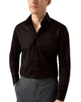 Eton - Black Signature Twill Slim Fit Shirt L/S SHIRTS Eton