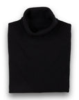 Robert Old - Black Elgin 2ply Roll Neck Cashmere Sweater CASHMERE Robert Old