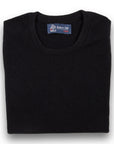 Robert Old - Black Highclere Cashmere Crew Neck Sweater CASHMERE Robert Old