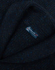 Navy Melange Wool and Cashmere Wool Milano Cardigan KNITWEAR Robert Old