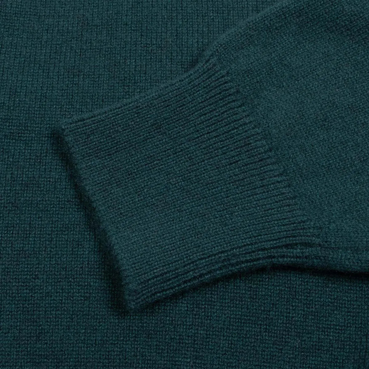 Robert Old - Bottle Green Balvenie 3 Button 4ply Cashmere Polo Sweater CASHMERE Robert Old