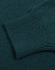 Robert Old - Bottle Green Balvenie 3 Button 4ply Cashmere Polo Sweater CASHMERE Robert Old