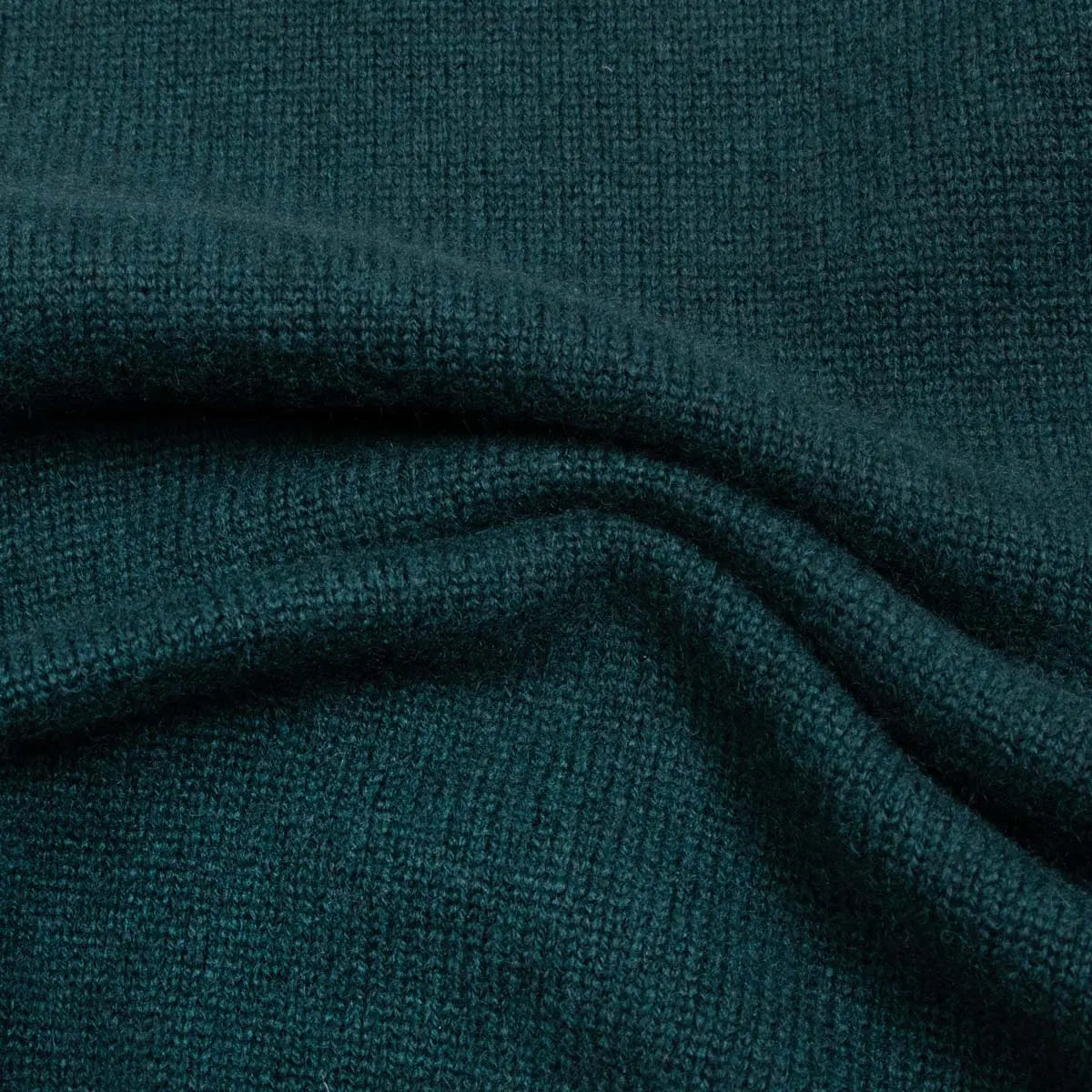 Robert Old - Bottle Green Balvenie 3 Button 4ply Cashmere Polo Sweater CASHMERE Robert Old
