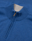 Robert Old - The Bowmore 1/4 Zip Neck Cashmere Sweater - Coast & Brume CASHMERE Robert Old