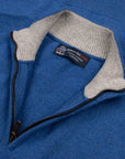 Robert Old - The Bowmore 1/4 Zip Neck Cashmere Sweater - Coast & Brume CASHMERE Robert Old
