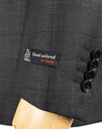 Robert Old - Charcoal Grey Check Pure Wool Suit crafted with Loro Piana Fabric SUITS Robert Old