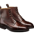 Crockett & Jones - Dark Brown Coniston Country Grain Boots SHOES Crockett & Jones