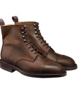 Crockett & Jones - Dark Brown Coniston Rough-Out Suede Boots SHOES Crockett & Jones