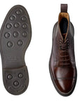 Crockett & Jones - Dark Brown Coniston Country Grain Boots SHOES Crockett & Jones