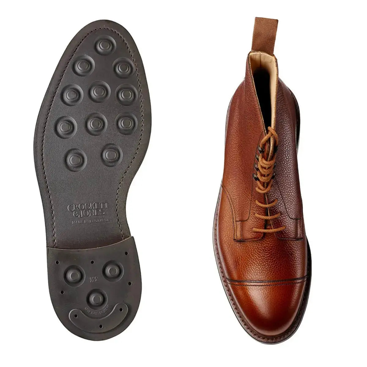 Crockett & Jones - Tan Coniston Country Grain Boots SHOES Crockett & Jones