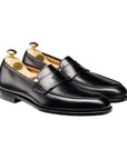 Crockett & Jones - Crawford Black Hand Grade Penny Loafers SHOES Crockett & Jones